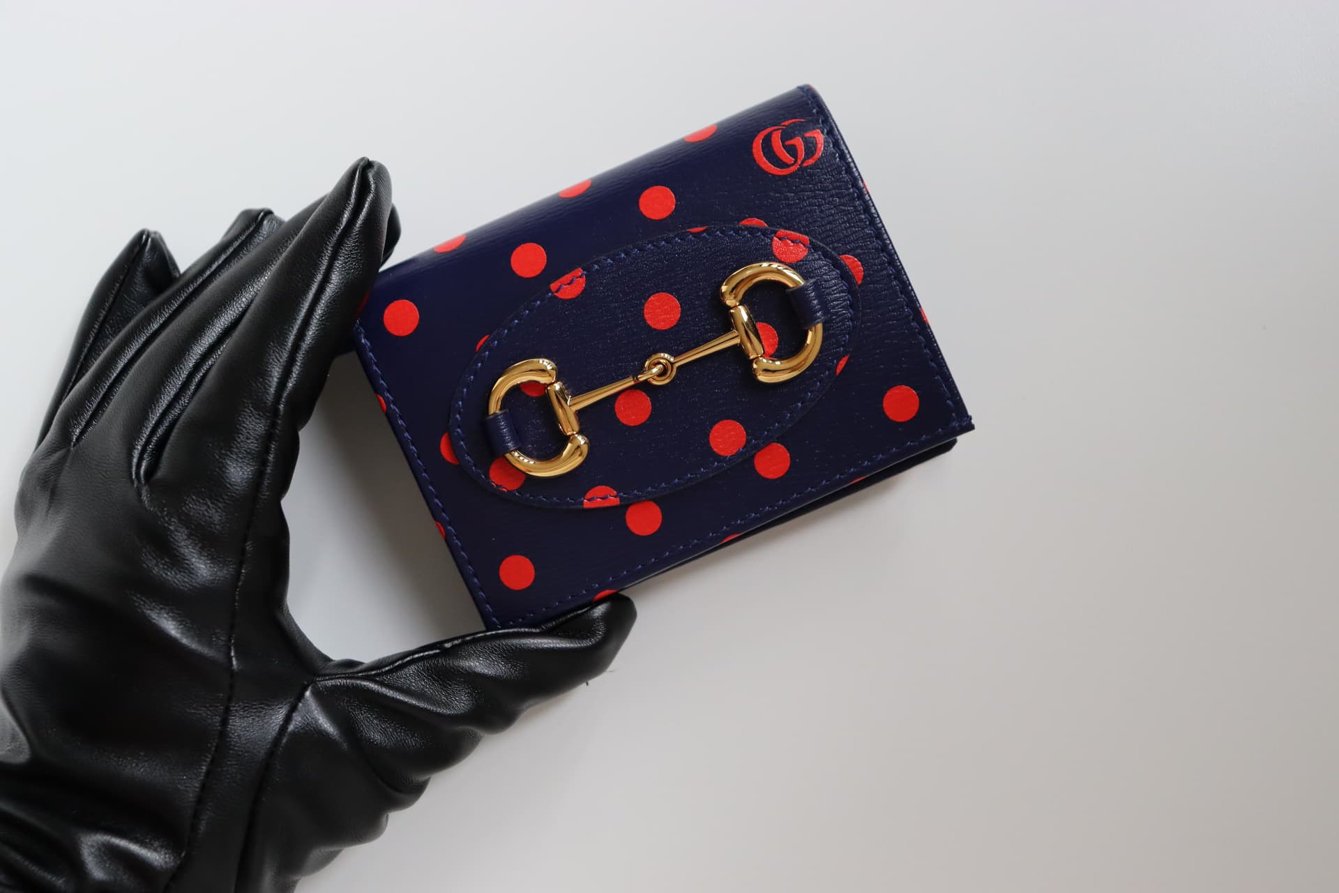 Horsebit 1955 Polka-Dot Bifold Wallet