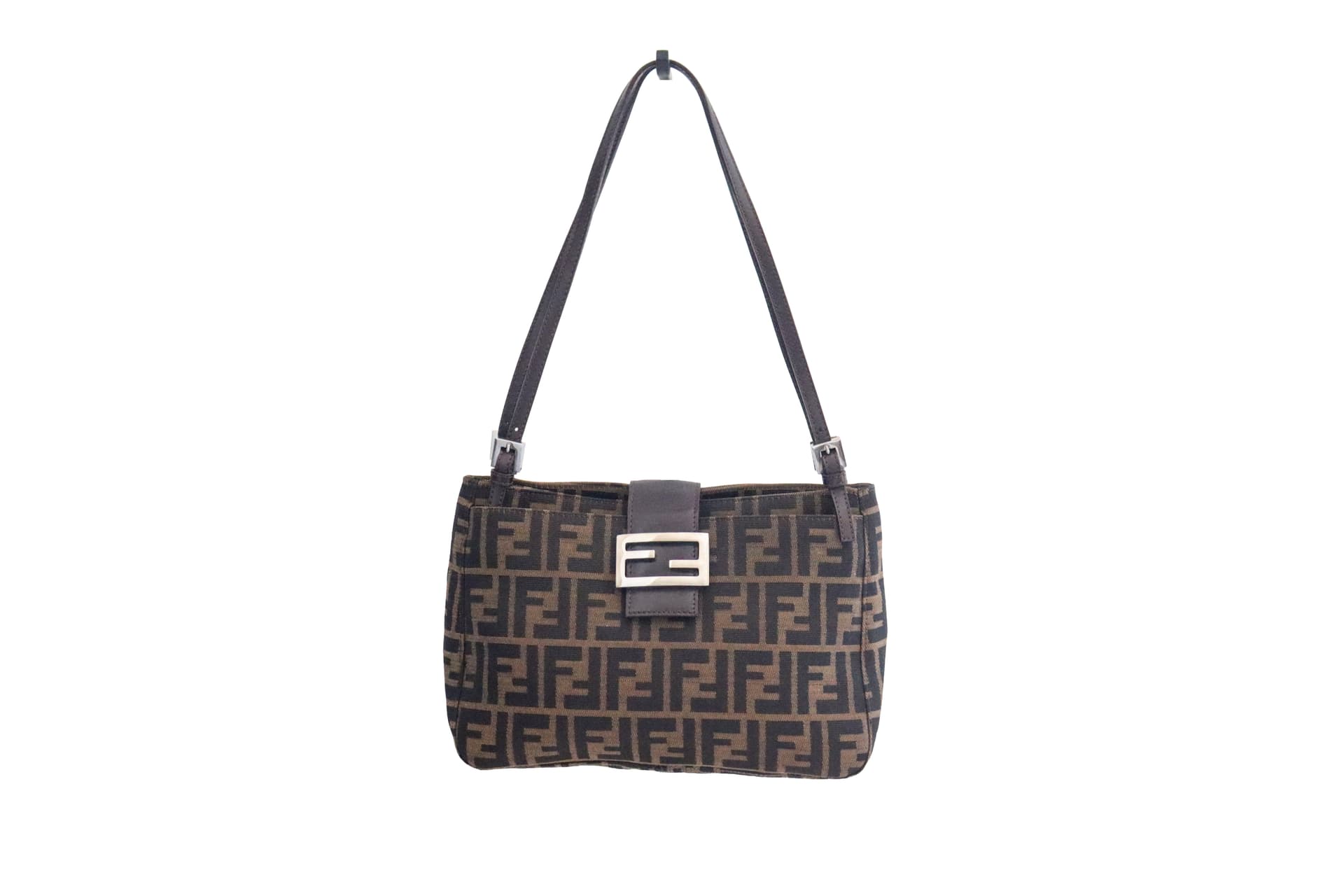Authenticated vintage designer Zucca Mamma Baguette Shoulder Bag bag from Japan resale market. Condition: A. Certificate of authenticity included. Treasures of Maimi, Valencia, Spain.